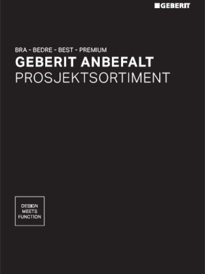 Geberit anbefalte prosjektsortiment 2026 Geberit anbefalte prosjektsortiment 2026