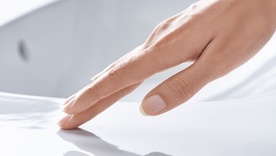 Geberit servant med spesialglasur Geberit servant med spesialglasur