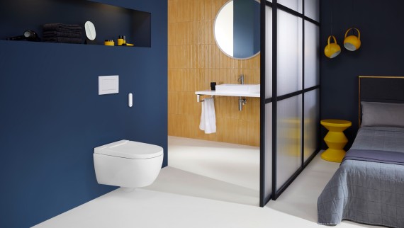 Geberit AquaClean Alba med Sigma30 betjeningsplate