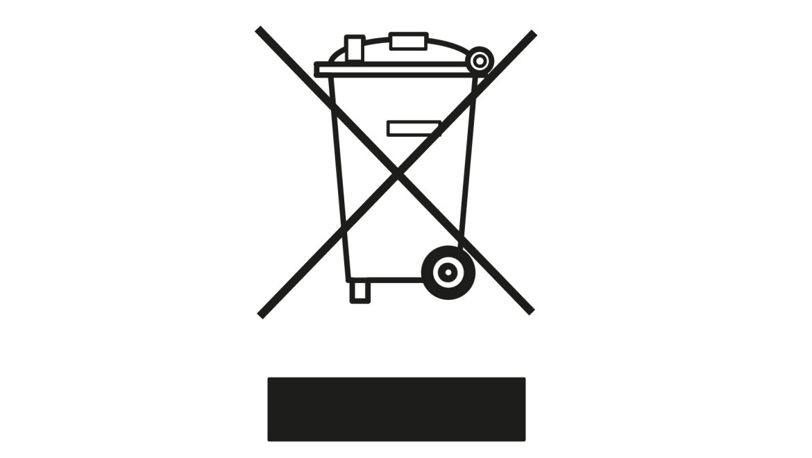 Symbol "Deponering av elektrisk og elektronisk utstyr"