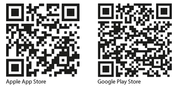 QR-kode for iOS Geberit Home App og Android Geberit Home App