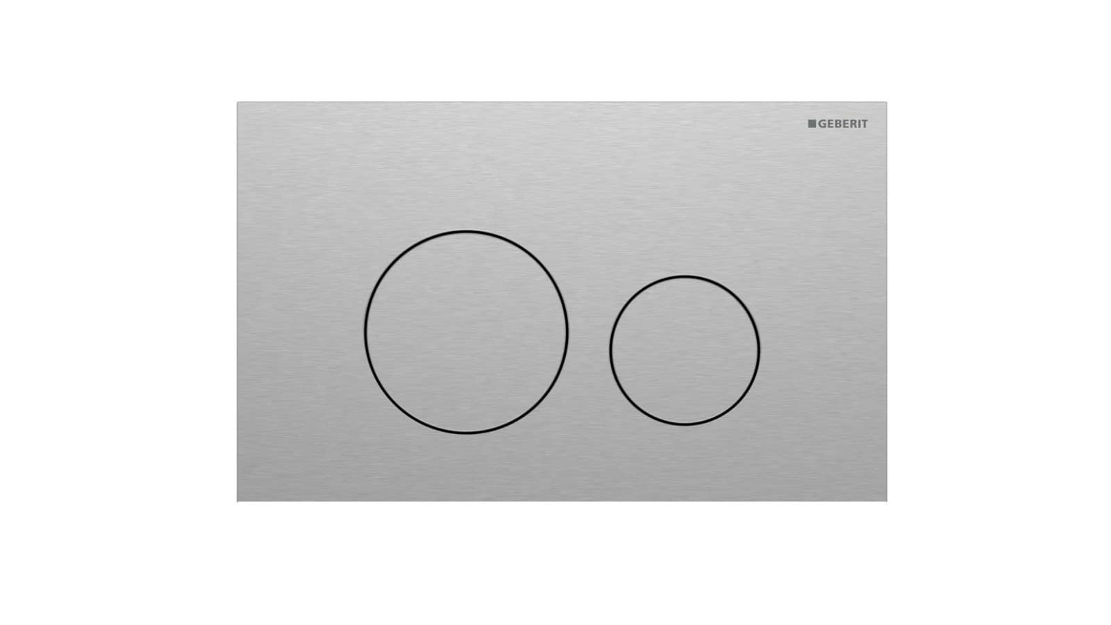 Geberit Sigma40 rund, rustfritt stål