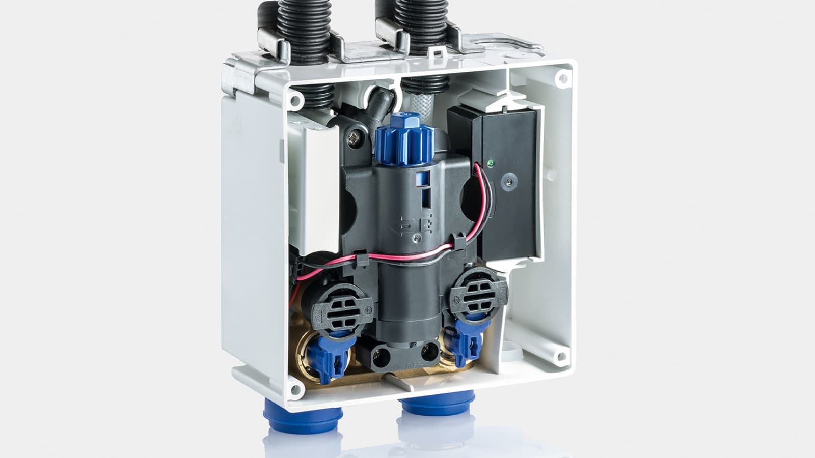 Termostatisk blandebatteri for ekstra sikkerhet og bekvemmelighet Termostatisk blandebatteri for ekstra sikkerhet og bekvemmelighet