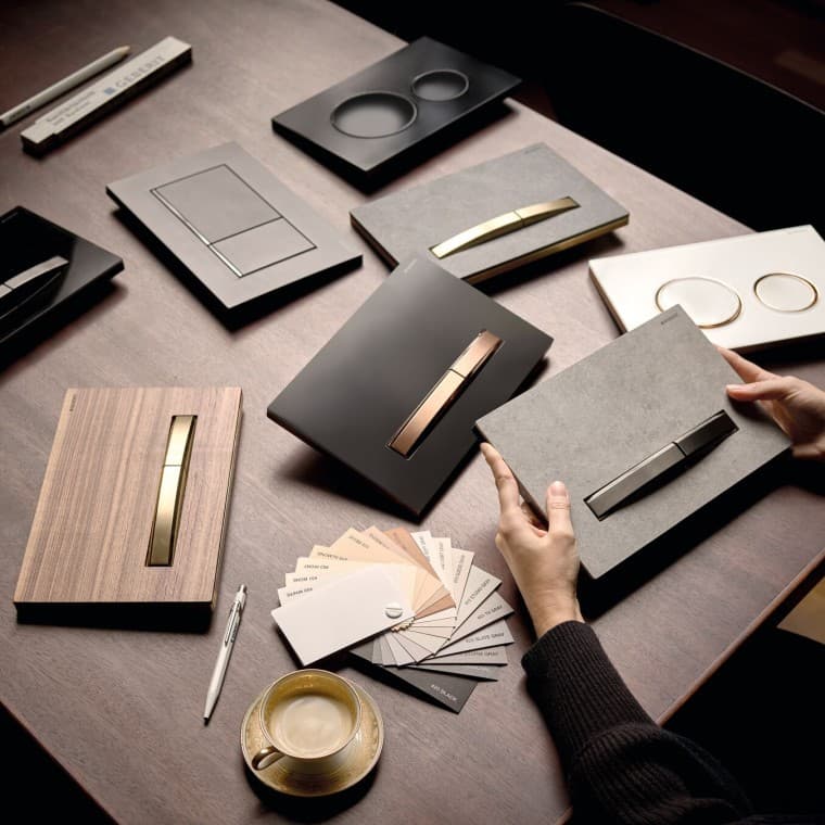 Omfattende utvalg av betjeningsplater fra Geberit Omfattende utvalg av betjeningsplater fra Geberit