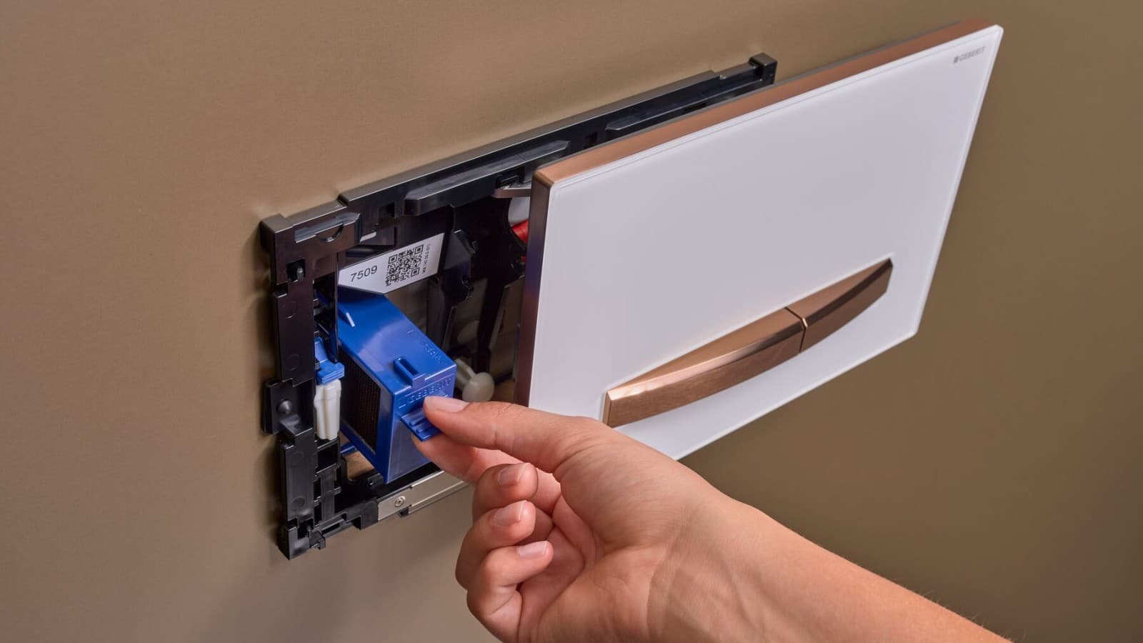 Geberit Sigma50 betjeningsplate med Geberit DuoFresh Geberit Sigma50 betjeningsplate med Geberit DuoFresh