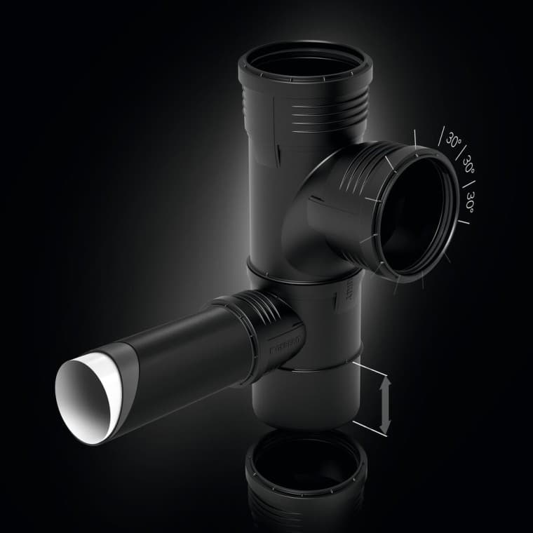 Geberit Silent-PP spesialrørforbindelse Geberit Silent-PP spesialrørforbindelse