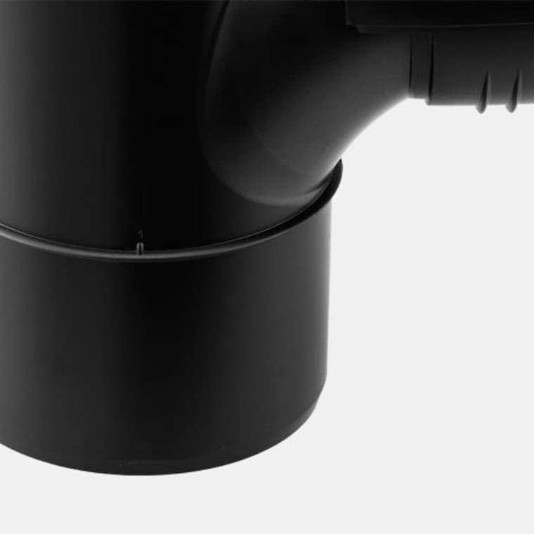 Stoppkanten på Geberit Silent-PP rørdeler viser riktig innstikksdybde. Stoppkanten på Geberit Silent-PP rørdeler viser riktig innstikksdybde.