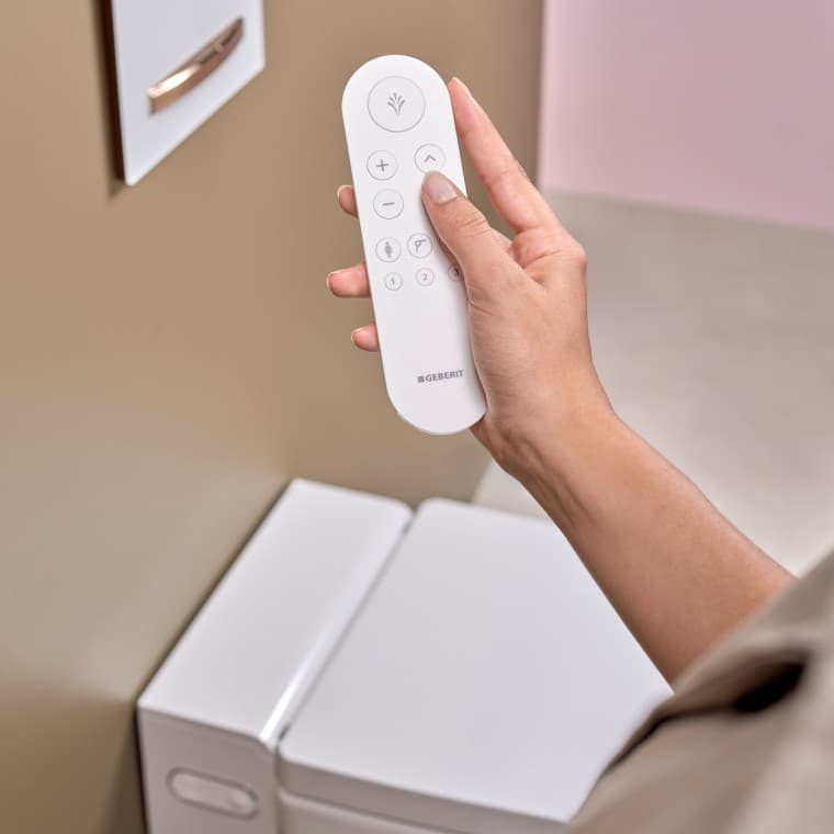 Geberit AquaClean Mera fjernkontrollfunksjon Geberit AquaClean Mera fjernkontrollfunksjon