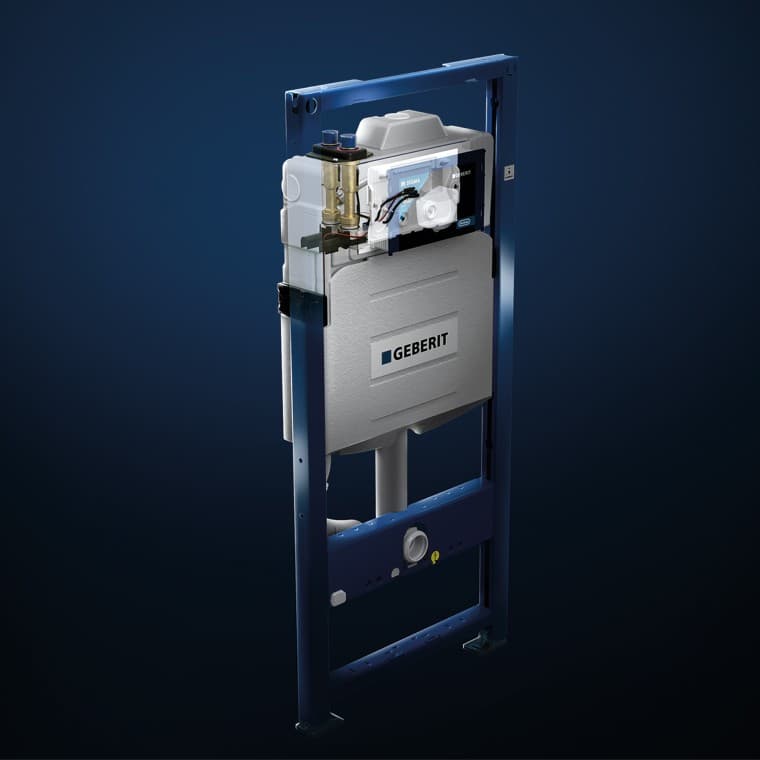 Geberit Sigma innbyggingssisterne med integrert hygieneskylleenhet. Geberit Sigma innbyggingssisterne med integrert hygieneskylleenhet.